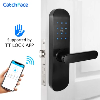 TTlock App Электронный Дверной Замок Bluetooth WIFI Smart Touch Screen Lock, Цифровая кодовая клавиатура Deadbolt Для Домашнего Отеля Apartment