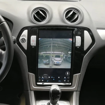 Tesla Экран Android 13 Для FORD Mondeo MK4 2007-2013 Автомобильный GPS Навигация Радио Авто Стерео Мультимедийный Плеер BT WiFi Зеркальная Ссылка