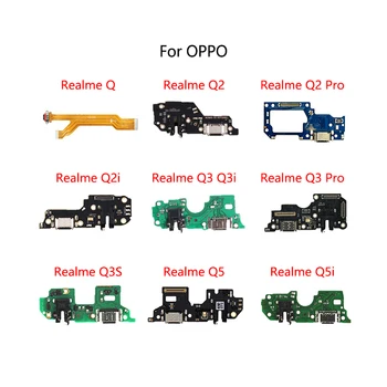 USB Док-станция Для зарядки Порты И Разъемы Разъем-Розетка Гибкий Кабель Для OPPO Realme Q Q2 Pro Q2i Q3 Q3i Q3S Q5 Q5i Модуль Платы Зарядки