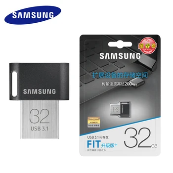 Usb 3.1 Samsung Usb флэш-накопитель флешка 256 гб 128 ГБ Флэш-Usb 32 ГБ 64 ГБ Металлическая мини-флешка Memoria Stick Fit Plus (usb3.1)