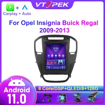 Vtopek Android 11 для Opel Insignia Buick Regal 2009-2013 2Din Беспроводной Carplay DSP Автомобильный радиоприемник Мультимедийный плеер Головное устройство