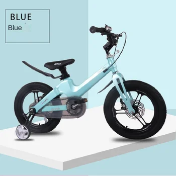 WolFAce Детский велосипед 12/14/16 дюймов с двойным дисковым тормозом, Зеленый Детский велосипед, рама из магниевого сплава, нескользящие педали, новинка 2022 года