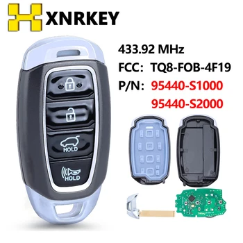 XNRKEY FCC: TQ8-FOB-4F19 4-кнопочный смарт-ключ Remtoe FSK 433,92 МГц PN: 95440-S1000/95440-S2000 для Hyundai Santa Fe 2018 2019 2020