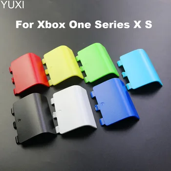 YUXI 1шт Для Беспроводного контроллера Xbox One Серии X S Пластиковая Крышка Батарейного Отсека Задняя Крышка Сменный Корпус Дверная Крышка