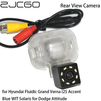 ZJCGO Камера заднего Вида для парковки Заднего Вида для Hyundai Fluidic Grand Verna i25 Accent Blue Solaris для Dodge Attitude