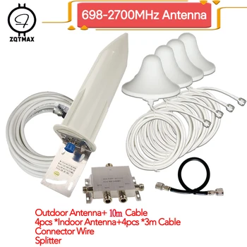 ZQTMAX 2G 3G 4G Усилитель сигнала мобильной сотовой связи CDMA GSM DCS PCS Усилитель Сигнала WCDMA Ретранслятор LTE 1-4 Коммуникационная Антенна