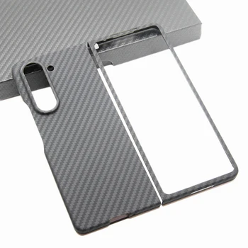 ZXKE Carbon Case Для Samsung Galaxy Z Fold5 Жесткий Чехол Сверхлегкий Ультратонкий Удобный Коммерческий Защитный Чехол Из Арамидного Волокна