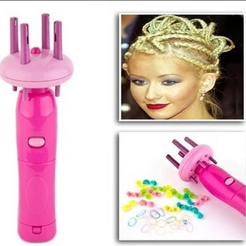 Автоматический инструмент для плетения волос, портативный Электрический инструмент для скручивания волос Автоматическая Укладка кос для девочек