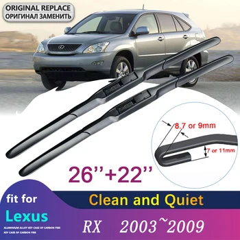 Автомобильные Щетки Стеклоочистителя для Lexus RX 2003 ~ 2009 XU3 RX300 RX330 RX350 RX400h Стеклоочистители Переднего Лобового Стекла Автомобильные Аксессуары 2004 2005 2006 2007