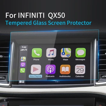 Автомобильные наклейки, протектор экрана для INFINTI QX50 2023, Навигатор, дисплей, Защитная пленка из закаленного стекла, Автомобильные аксессуары для транспортных средств