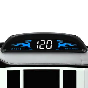 Автомобильный HUD спидометр HUD Автомобильный дисплей высокой четкости Цифровой автомобильный головной дисплей GPS Проекционный спидометр на лобовое стекло с надписью
