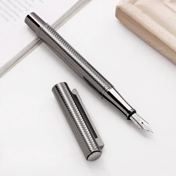 Авторучка Black Forest 0,5 мм, классический дизайн с преобразователем, Металлические ручки из нержавеющей стали, Шариковые ручки