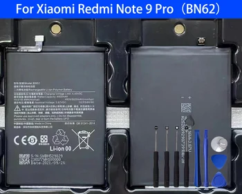 Аккумулятор BN52 емкостью 5020 мАч для Xiaomi Redmi Note 9 Pro, аккумуляторы для телефонов оригинальной емкости Bateria