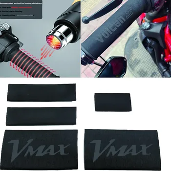 Аксессуары для мотоциклов Нескользящий резиновый руль, термоусадочный чехол для YAMAHA VMAX 1200 900 1000 1100 YFM 600