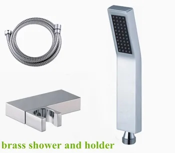 Аксессуары для смесителей для ванной комнаты, ручной душ с хромированной отделкой из твердой латуни, ручная душевая головка TH099