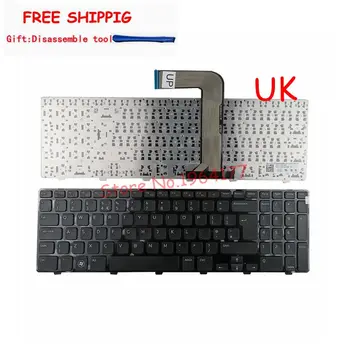 Английская Клавиатура для ноутбука DELL для Inspiron N5110 M5110 M501Z N5110 Великобритания черная Новая V119625AK1 9J.N0H82.L1E