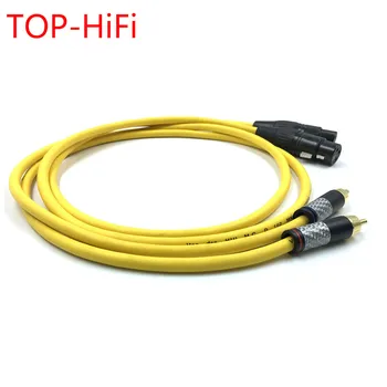 Аудиокабель TOP-HiFi Pair type-4 XLR с соединением с RCA, соединительный кабель 2RCA с разъемом 2XLR с разъемом VDH Van Den Hul 102 MK III