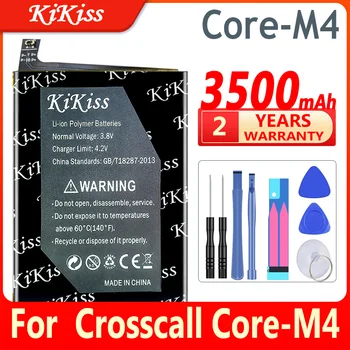 Батарея 3500mAh KiKiss 100% Новая для батарей Crosscall Core-M4 Core M4 CoreM4