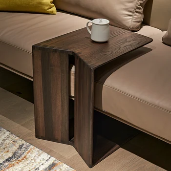 Белая восковая древесина, массив дерева, простая бытовая мебель для гостиной, маленький столик, диван, маленький журнальный столик, креативная мебель для прикроватной тумбочки