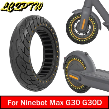 Бескамерная шина 60/70-6,5 Сплошная Шина для Электрического скутера Ninebot Max G30 G30D 10x2,5 Внутренняя Полая сотовая Взрывозащищенная шина