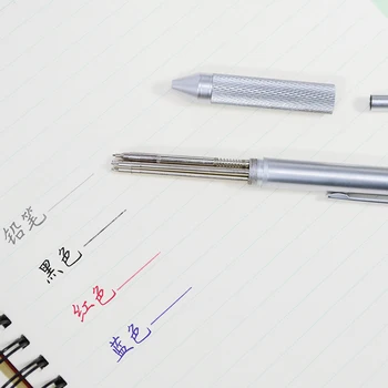Бесплатная Доставка M & G Цельнометаллическая многофункциональная ручка автоматический карандаш цветная шариковая ручка для изучения канцелярских принадлежностей ADPY3501 с подарочной коробкой