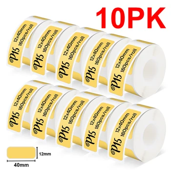 Бумага для принтера этикеток 10PK P15 для P15 Thermal Label Maker Marklife P15 P12 P11 DELI Q2 Phomemo D30 PRT M11 Labeller DIY P15 Label