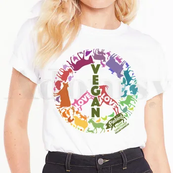 Веганский графический подарок для друзей-веганов, футболка в стиле хип-хоп, мужская Женская футболка с принтом Оверсайз, Летние футболки с коротким рукавом