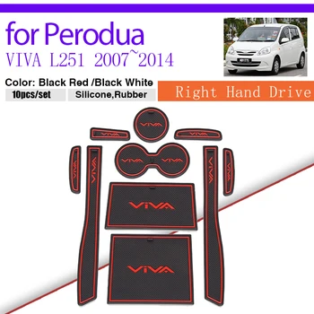 Дверной Коврик для Perodua VIVA L251 Elite 2007 ~ 2014 2006 2008 2009 Подстаканник Наклейка С Внутренней Резиновой Канавкой Подушка Подставка