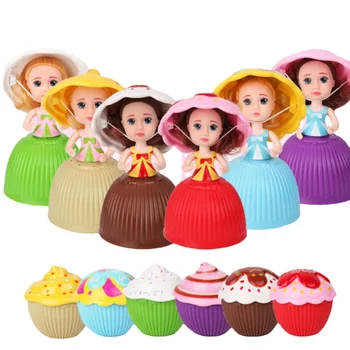 Детские игрушки, Милые Мини-куклы Принцессы-кексы, мультяшные куклы, Трансформированный Игровой домик с ароматом, игрушки для девочек, обучающий подарок для детей