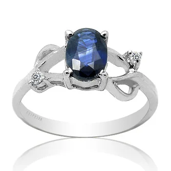 Дизайнерское кольцо с сапфиром для помолвки 5 мм * 7 мм, серебряное кольцо с натуральным сапфиром, модные серебряные украшения с сапфиром