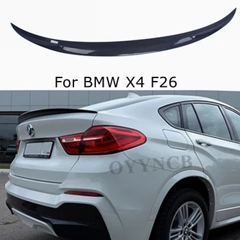 Для BMW X4 F26 Задний спойлер из углеродного волокна, Крыло багажника, 2013-2018, FRP, кованый Углерод