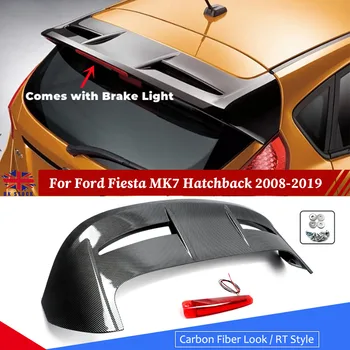 Для Ford Fiesta Хэтчбек Carbon Look ST Заводской стиль Спойлер Крыло 2008-2019