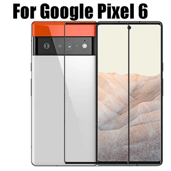 Для Google Pixel 6 Защитная пленка из закаленного стекла, черная сторона, твердость 9H, полное покрытие спереди, защитная пленка для Google Pixel6