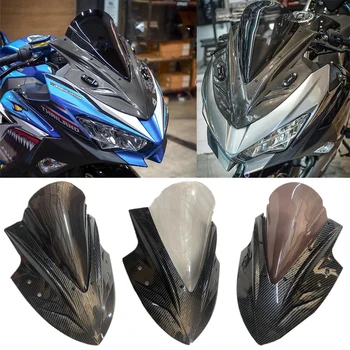 Для Kawasaki Ninja400 2019 2020 NINJA 250 300 2013-2018 Дефлектор Лобового Стекла Мотоцикла Ветровое Стекло ABS Углеродный Цвет 2016 2017
