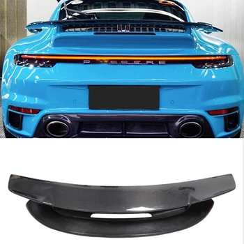 Для Porsche 911 992 Аксессуары Для Спойлера Из настоящего Углеродного Волокна, Двухслойное Украшение, КРЫЛО, Хвост, Обвес Carrera/Targa/GT3, Ремонт 2019 +