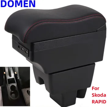 Для Skoda Rapid, коробка для Подлокотника, для VW Volkswagen Polo 2020 2021, Коробка для автомобильного Подлокотника, USB-Перезаряжаемая Пепельница, Автозапчасти