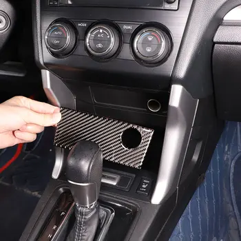 Для Subaru Forester 2013-2018 Мягкий автомобильный прикуриватель с центральным управлением из углеродного Волокна, накладка на панель, наклейка, автомобильные Аксессуары
