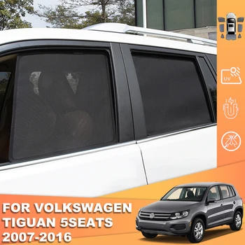 Для Volkswagen VW Tiguan 5N 2007-2016 Магнитный Автомобильный Солнцезащитный Козырек Козырек Переднего Лобового Стекла Шторка Заднего Бокового Окна Солнцезащитный Козырек
