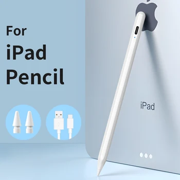 Для iPad Карандаш Apple Pen Stylus 2Gen С Сенсорным экраном Для Рисования Отклонение Ладони С Регулировкой Наклона Толщина Air Pro Mini Для системы Ios