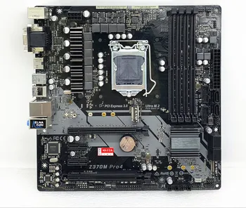 Для материнских плат ASROCK Z370M Pro4 M-ATX LGA 1151 DDR4 64GB ATX Для настольной материнской платы Intel Z370 M.2 NVME SATA III USB3.0