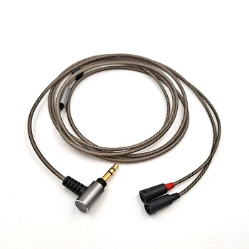 Для наушников Sennheiser IE80S IE8 IE8i IE80 Сменный 3,5 мм Посеребренный кабель обновления