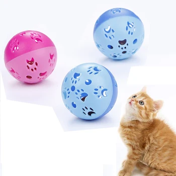 Забавная игрушка для кошек, шарик-колокольчик, 5 см, Пластиковый Шар-Планета, Интерактивный Котенок, Креативный Цветной Полый Тренировочный Колокольчик, Кошачьи Жевательные принадлежности для домашних животных