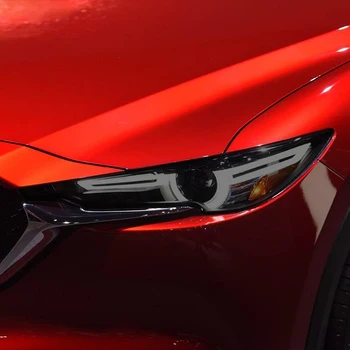 Защитная пленка для автомобильных фар, Прозрачная Черная наклейка из ТПУ Для Mazda CX5 KE KF 2012-Настоящее время, Аксессуары 2018 2019 2020