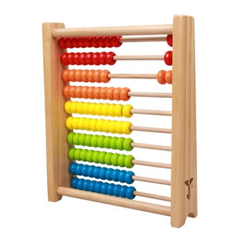 Игрушки для малышей, принадлежности для дошкольного образования, обучающие инструменты, Счетчик, Деревянные счеты, Бамбуковый Детский цветной счет, Вычисление