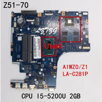 Используется для материнской платы ноутбука Lenovo Z51-70 LA-C281P CPU I5-5200U 2GB FRU 5B20J23752