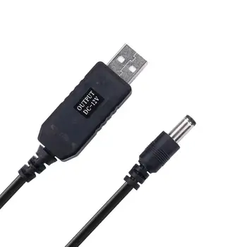 Источник питания USB-кабель с разъемом постоянного тока 5,5 x 2,5 мм или 5,5 x 2,1 мм, кабель от USB 5 В до DC 12 В 3 фута