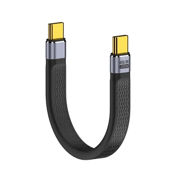 Кабель USB C к USB C Ускоряет зарядку 40 Гбит/с и видеовыход 8K Type C для зарядки челнока