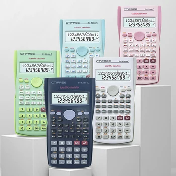 Канцелярские принадлежности Многофункциональный научный калькулятор Детский FC 82 MS Электронный цифровой калькулятор для школьников с двойным питанием