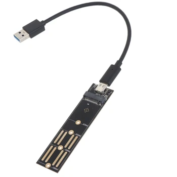 Карта адаптера USB3.1 для.2 твердотельных накопителя NVME/SATA –поддержка USB 3.1 10 Гбит/с, .2 NVMe/SATA B + M UASP-накладка для SSD 2230/42/60/80