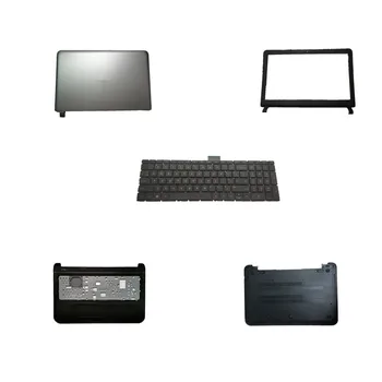 Клавиатура ноутбука Верхний Регистр Верхняя задняя крышка ЖК-дисплея Нижняя крышка корпуса для HP 15-RB 15-rb000 15-rb500 Черный США